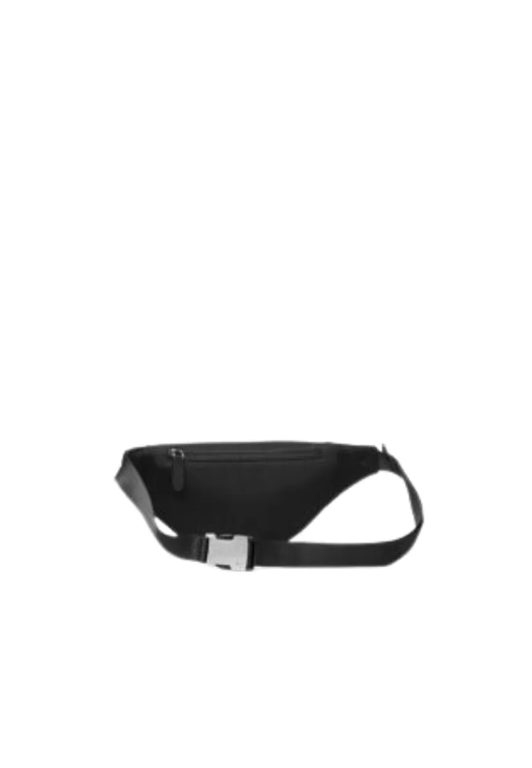 ( PREORDER ) Michael Kors Varick Belt Bag Small Leather In Black 33R4LVAC1L