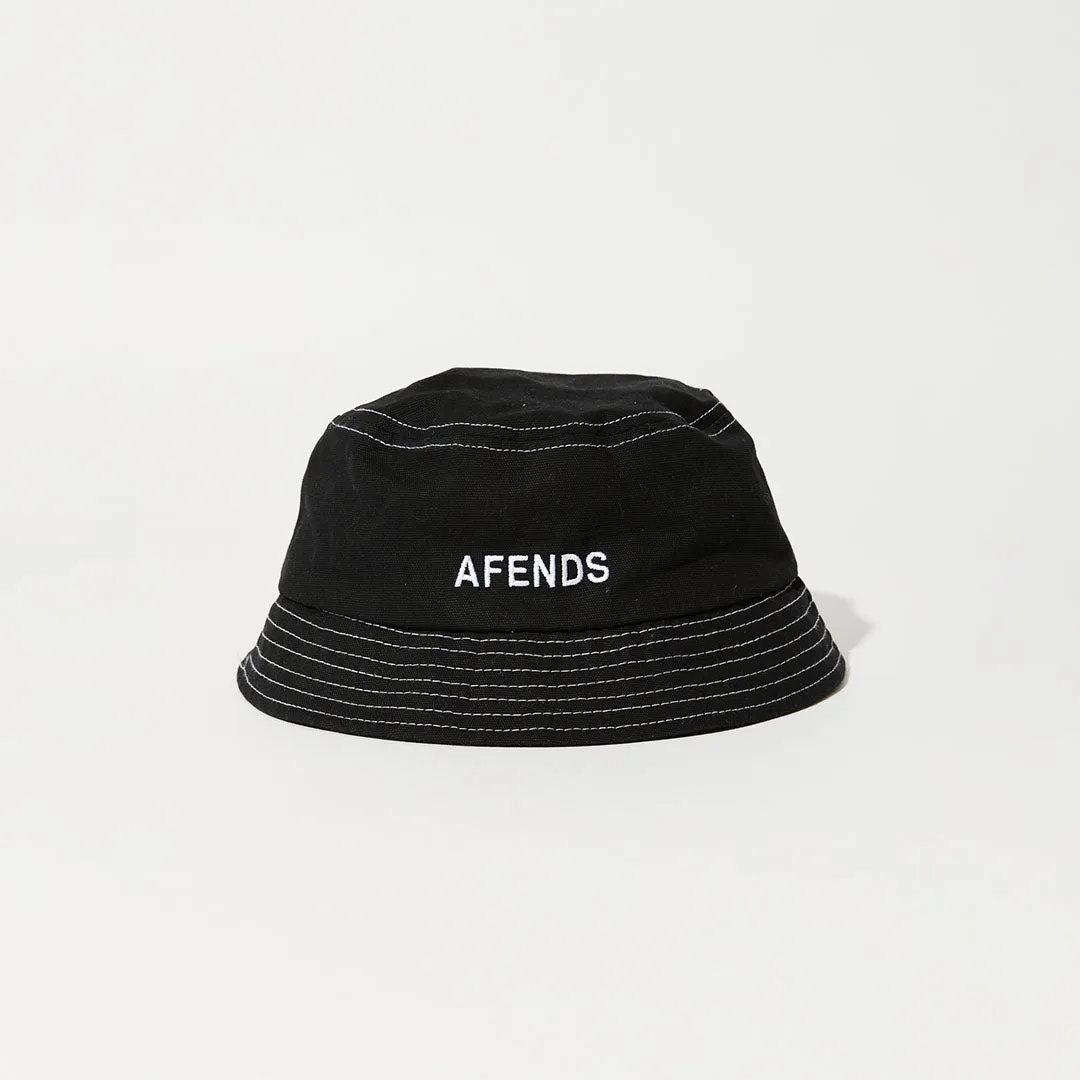 AFENDS Unisex Diggers - Bucket Hat - Black