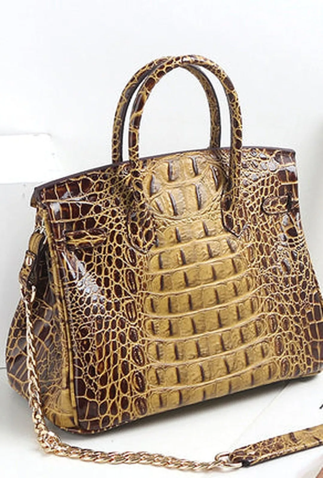 BAEZ - OMBRE CROC MESSENGER BAG