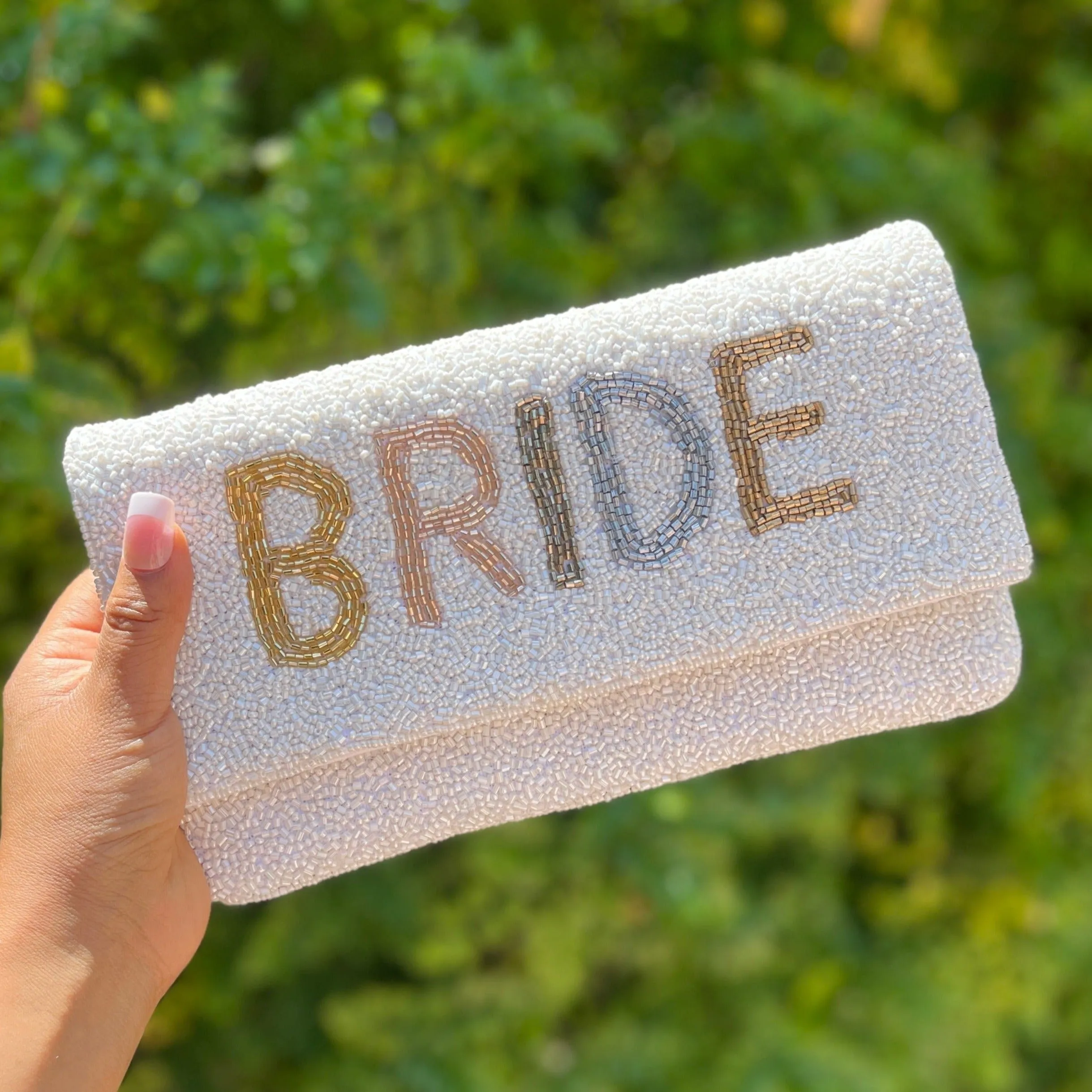 Bride Beaded Clutch Purse