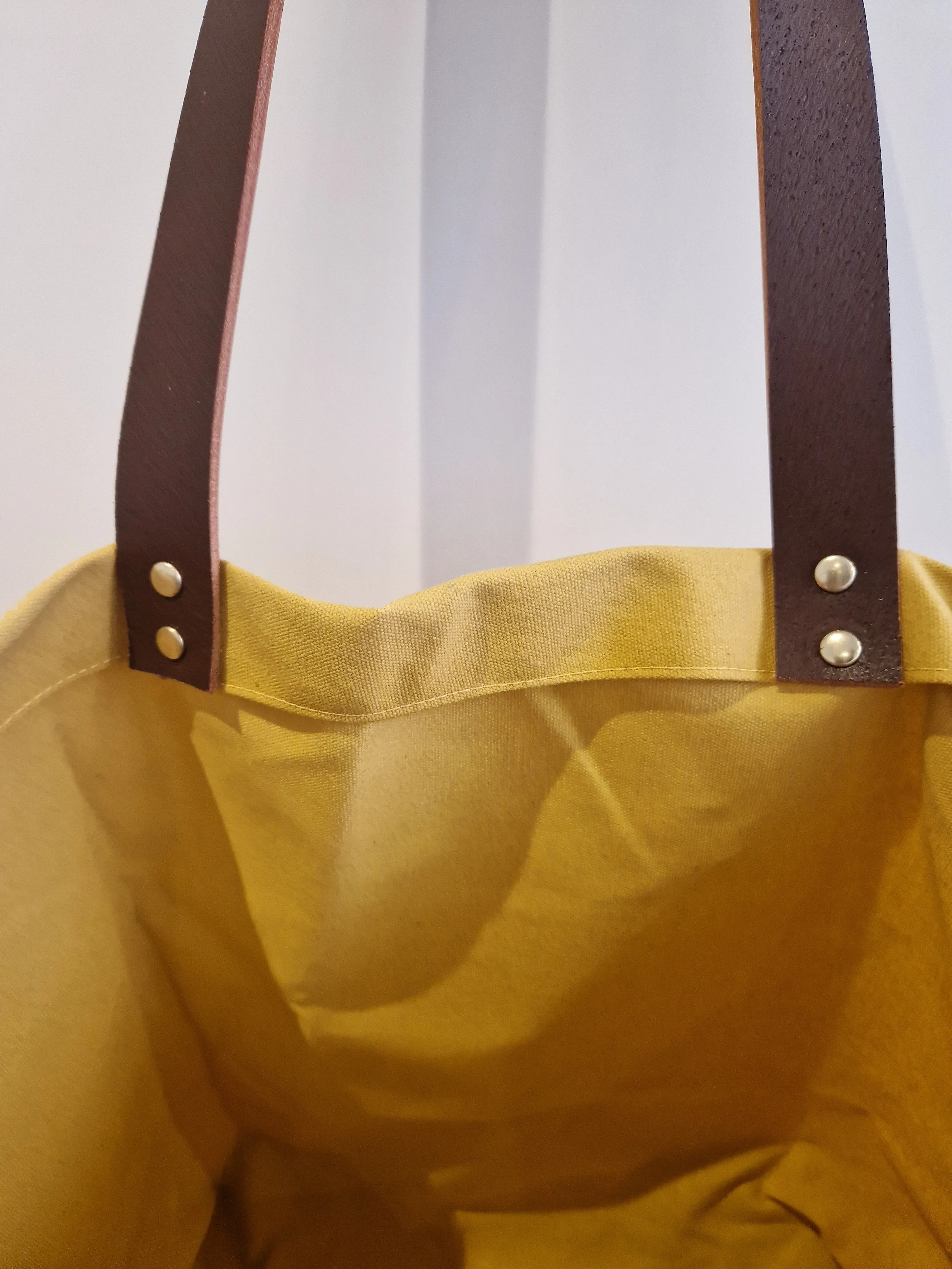 BUCKET TOTE in Colman's Mustard Yellow