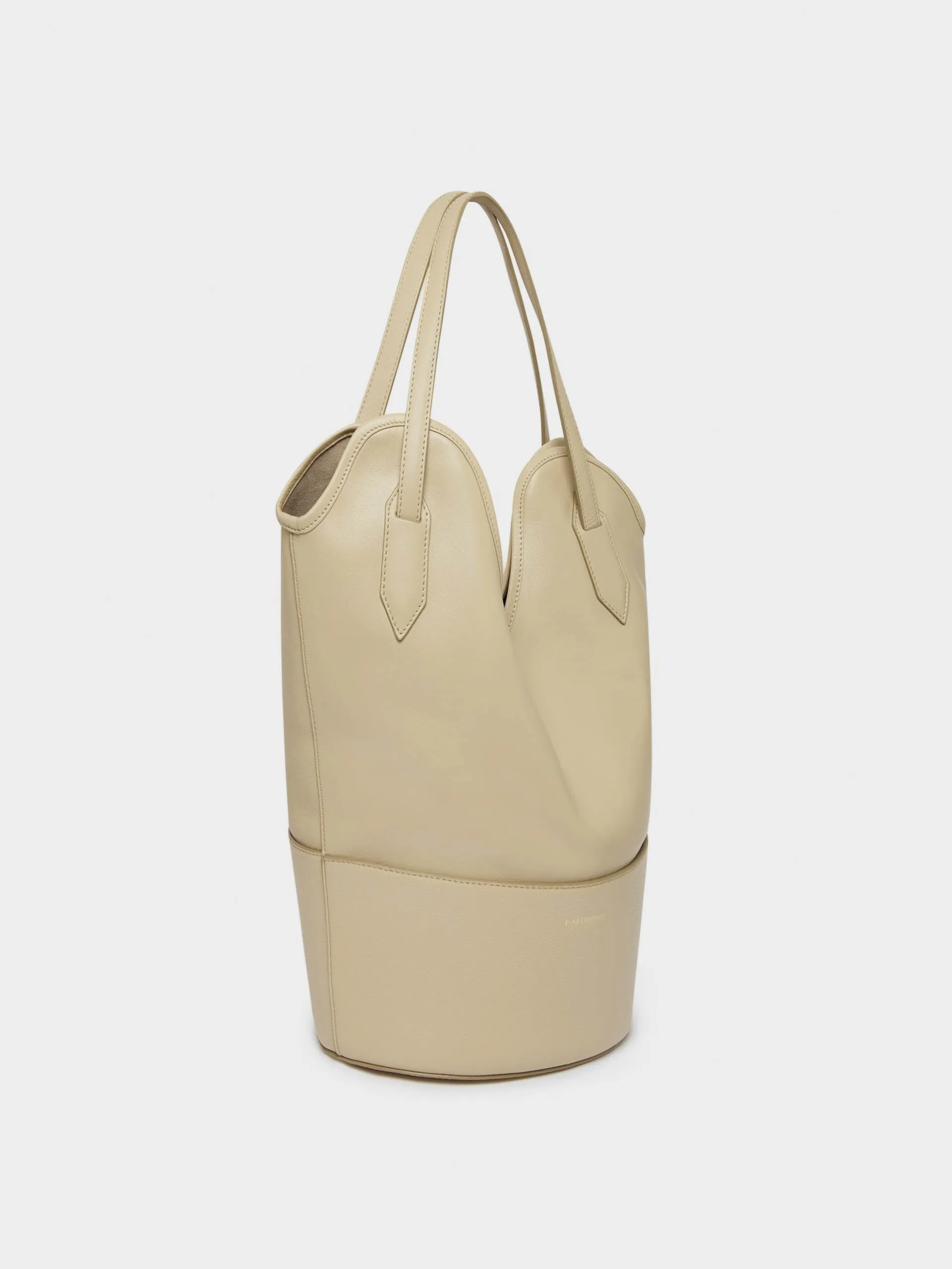 Cappuccino Small Ray bucket bag