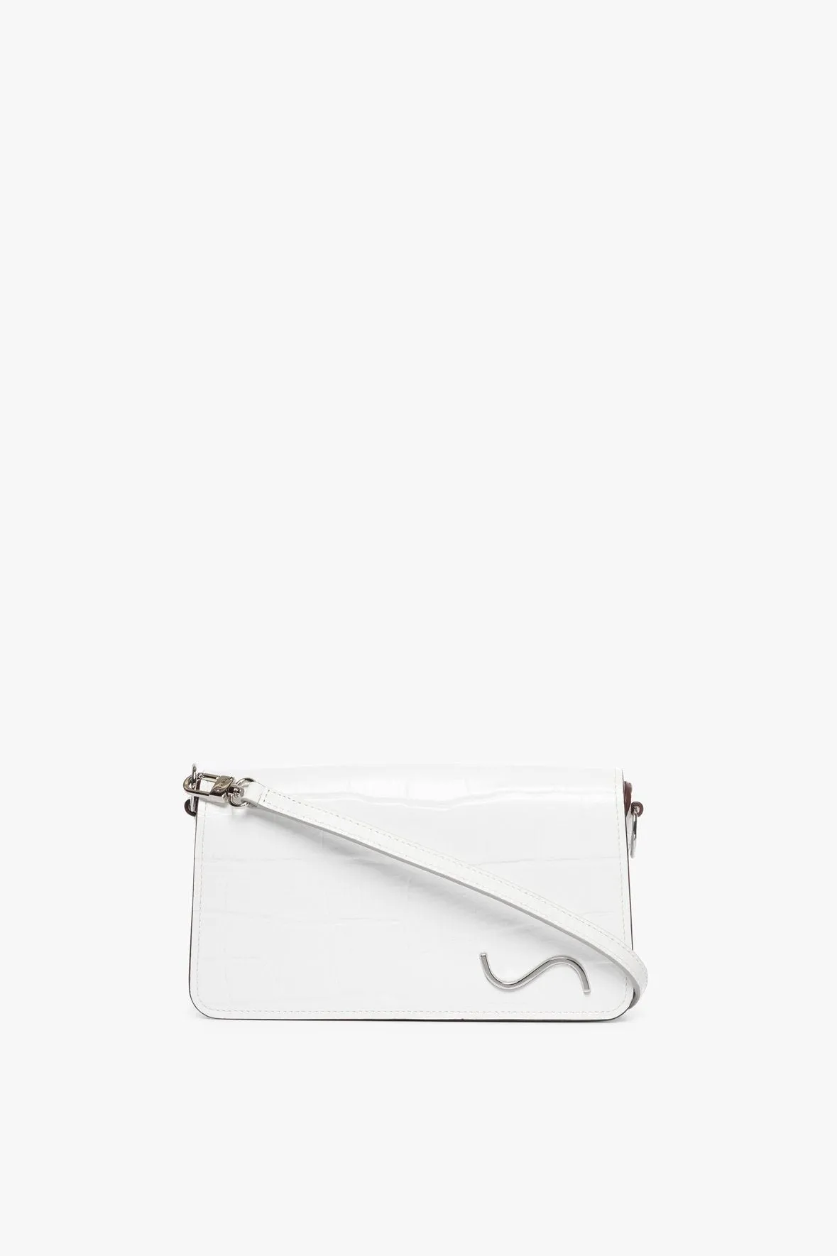 CARMELO CROSSBODY BAG | FRESH WHITE CROC EMBOSSED