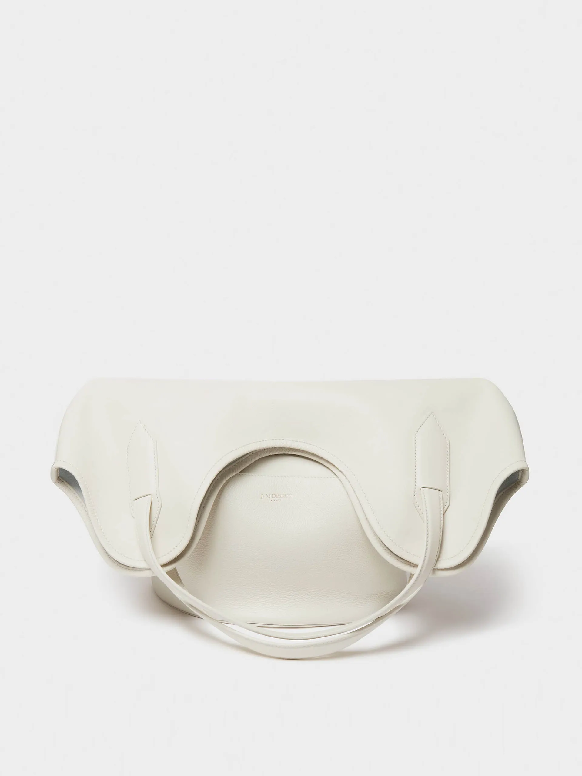 Cream small Ray bucket bag