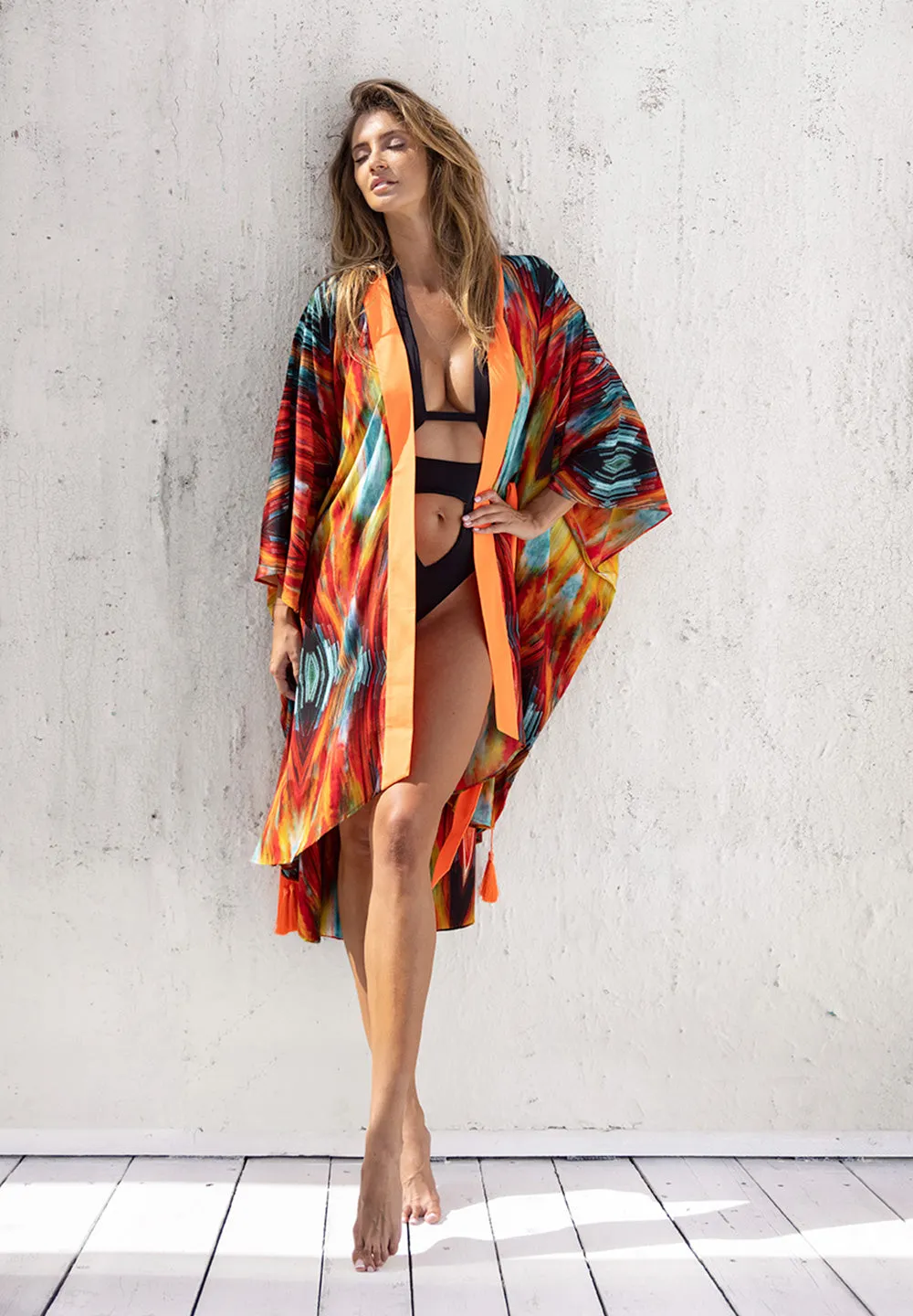 Cruise - Serendipity Kimono (Neon Orange)