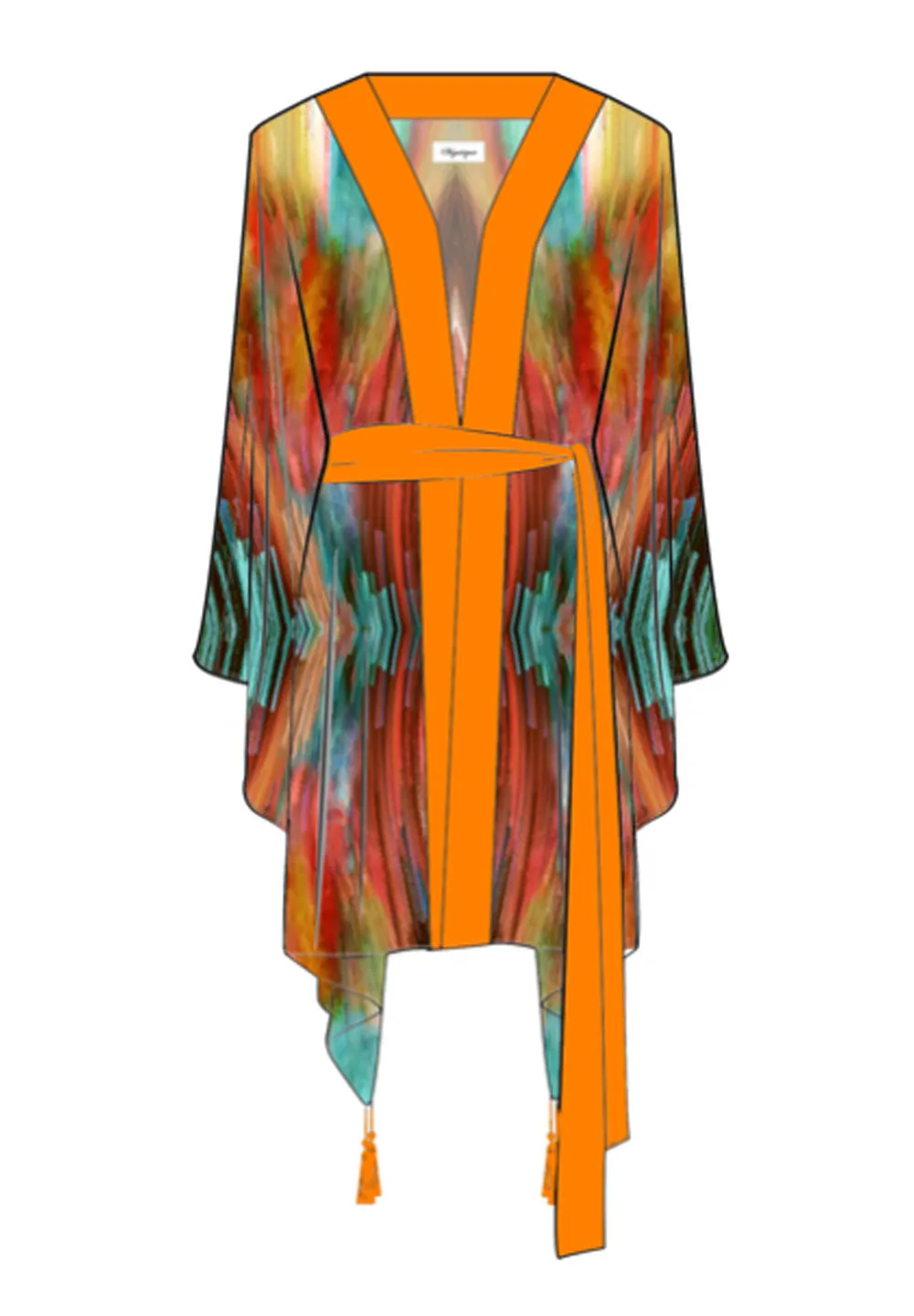 Cruise - Serendipity Kimono (Neon Orange)