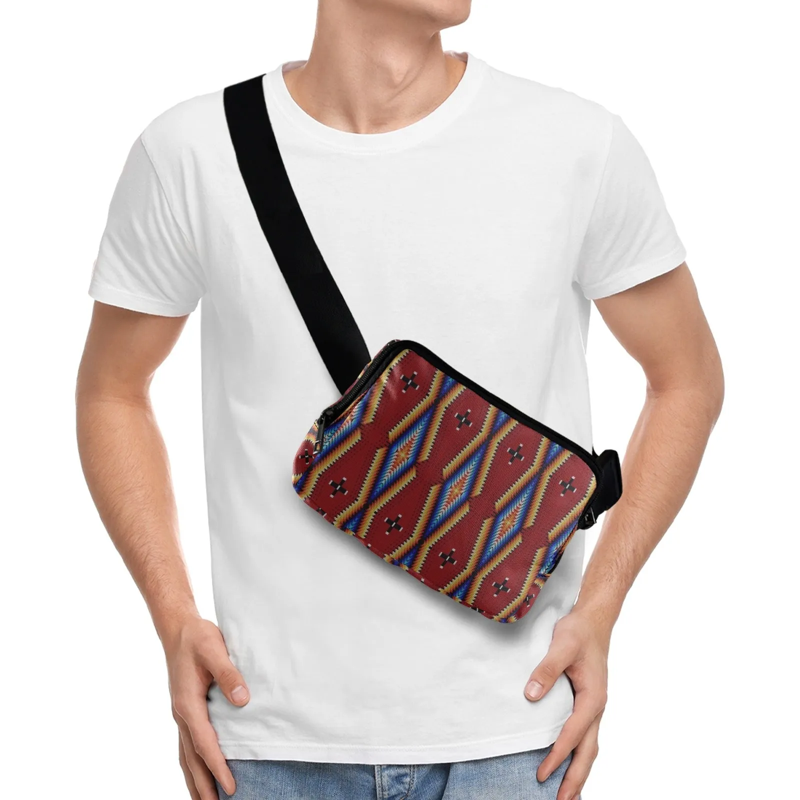 Diamond in the Bluff Red Belt Bag