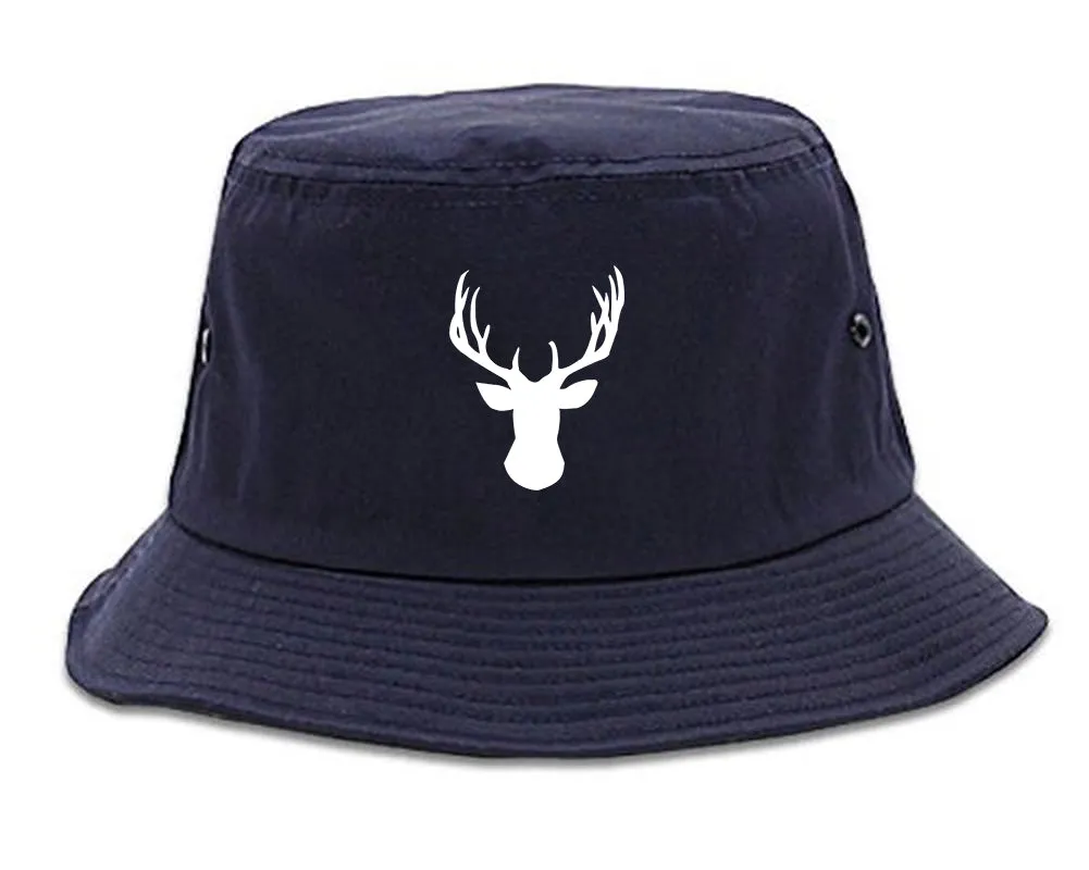 Elk Antler Deer Animal Mens Bucket Hat