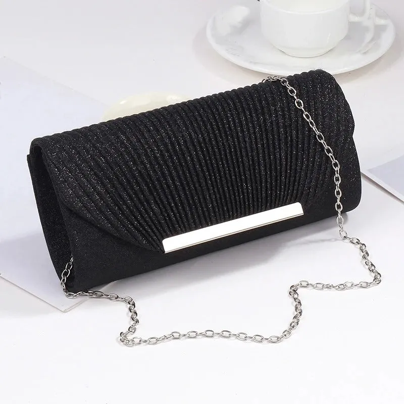 Glitter Sequined Envelop Shoulder Clutch Bags