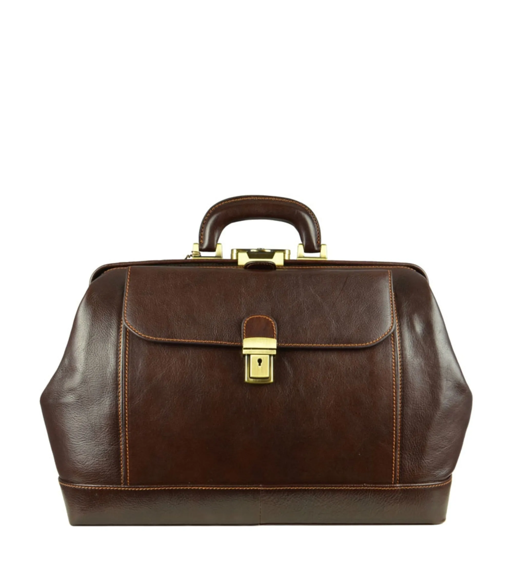 Large Italian Leather Doctor Bag for Women - Hamlet