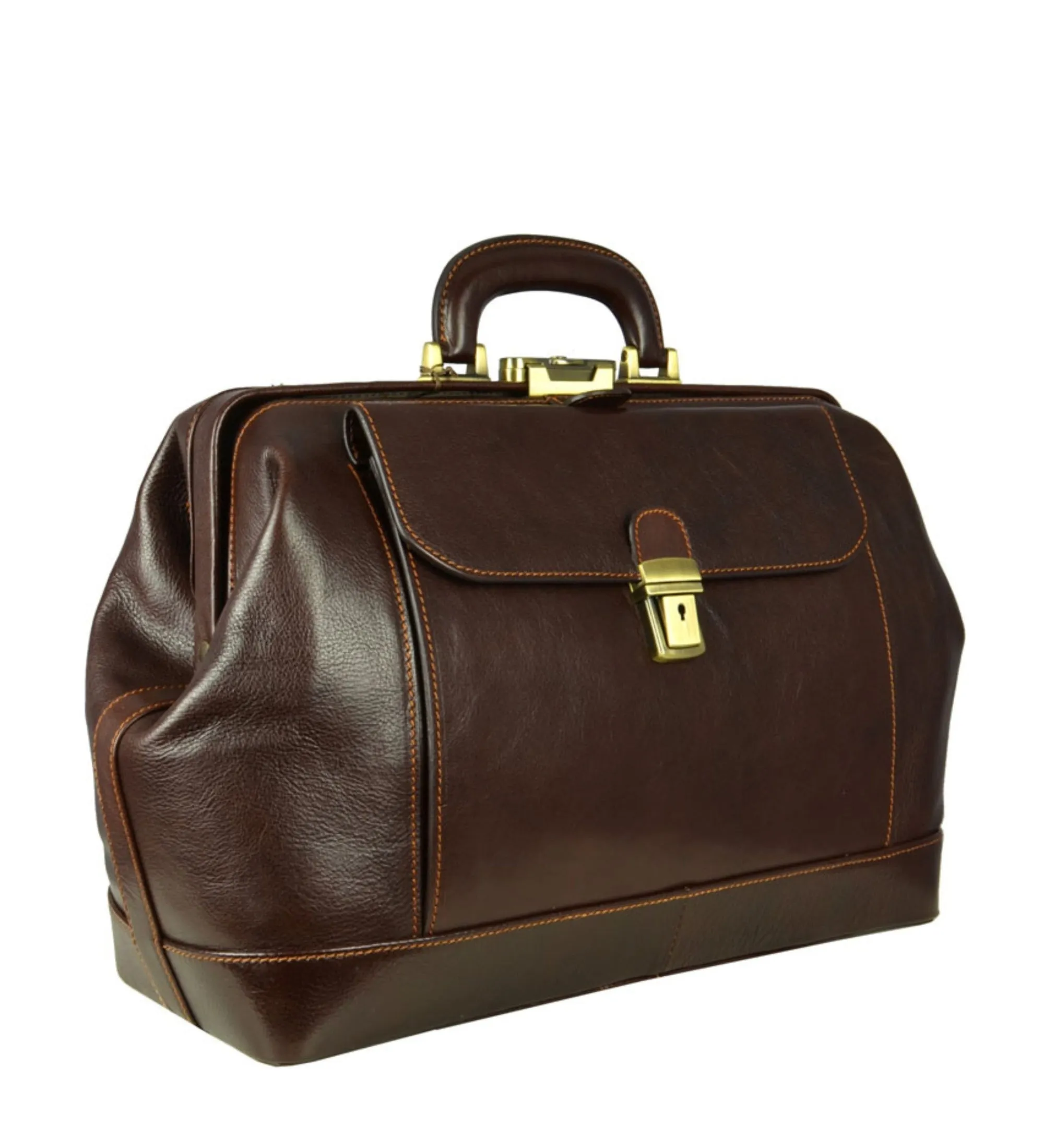 Large Italian Leather Doctor Bag for Women - Hamlet