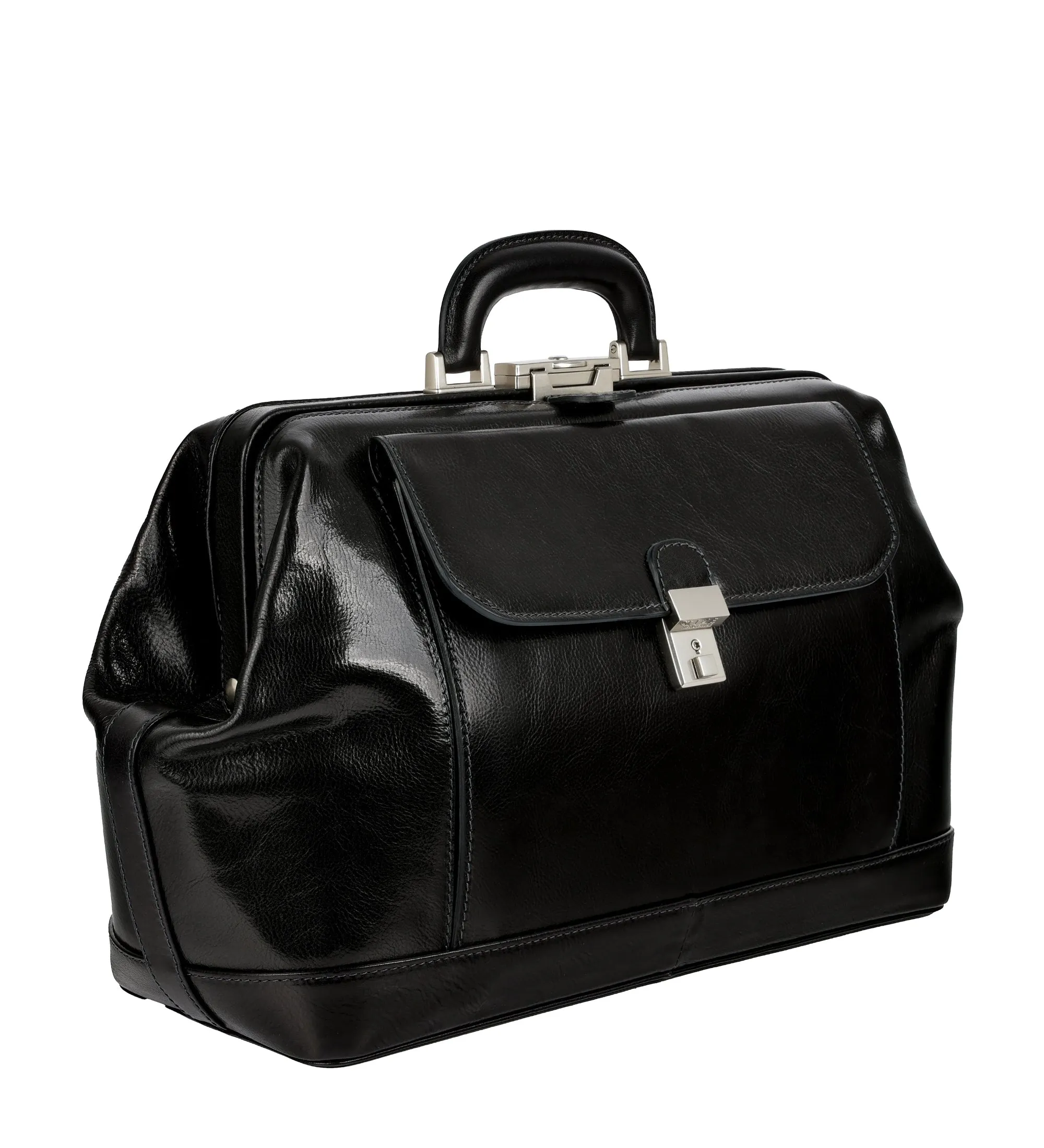 Large Italian Leather Doctor Bag - Hamlet