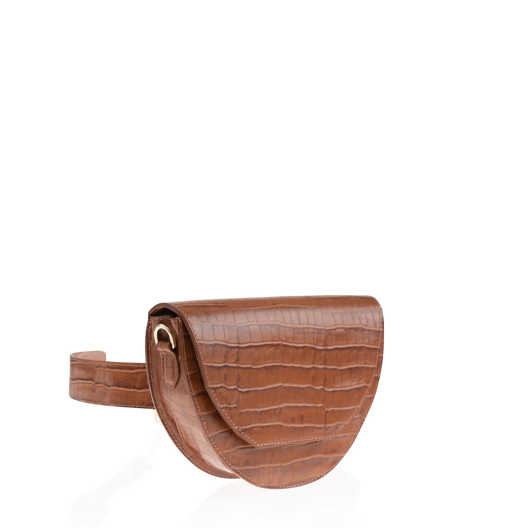 Lune Saddle Bag (Saddle Croco)