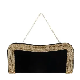 Luxury Velvet Clutch Diamond Ladies Handbag