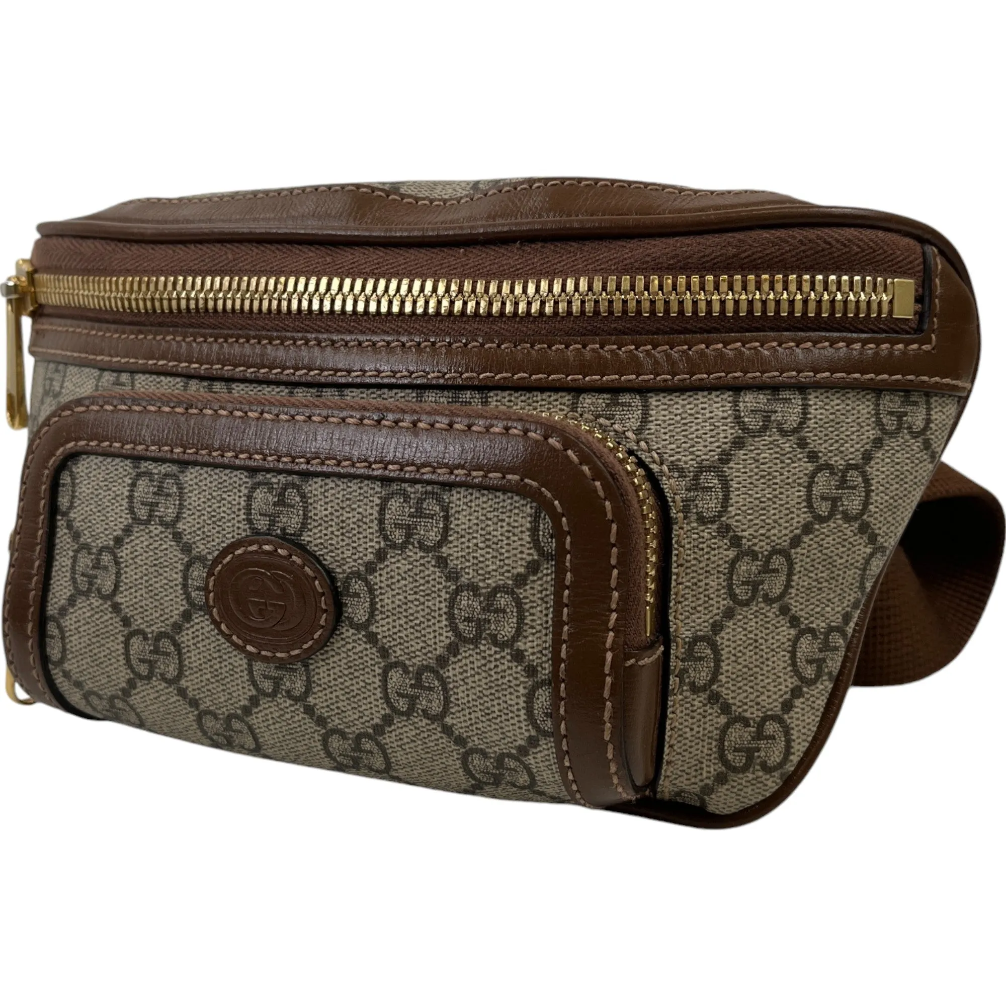 Men's Gg Supreme Belt Bag Brown