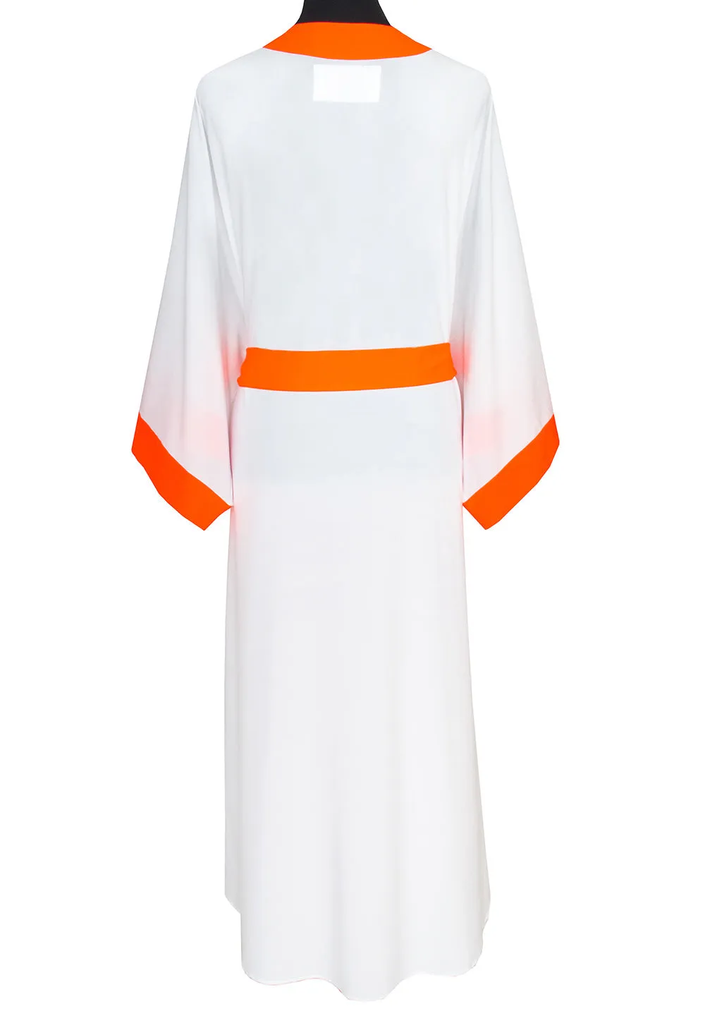 Monochrome - White Kimono (Neon Orange)