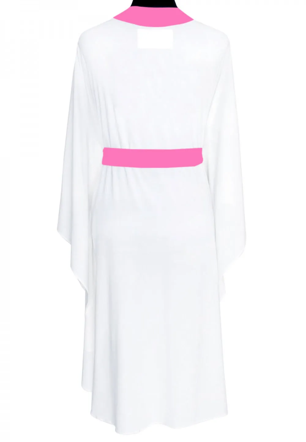 Monochrome - White Kimono (Neon Pink)