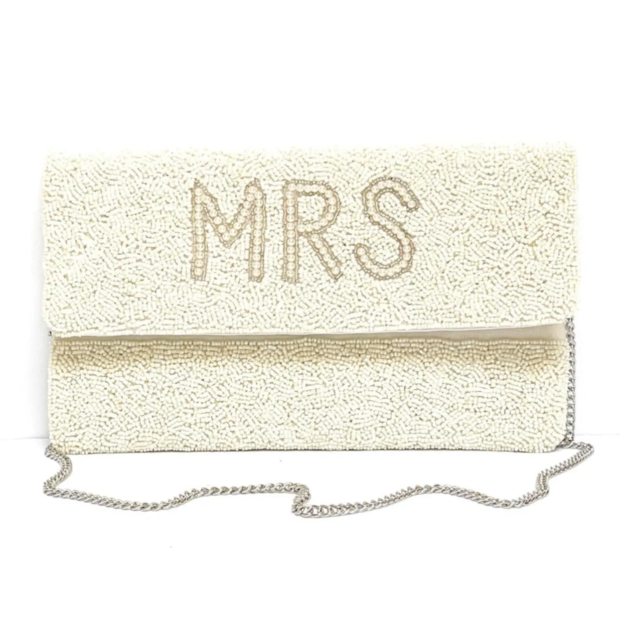 MRS Pearl Beaded Clutch Purse