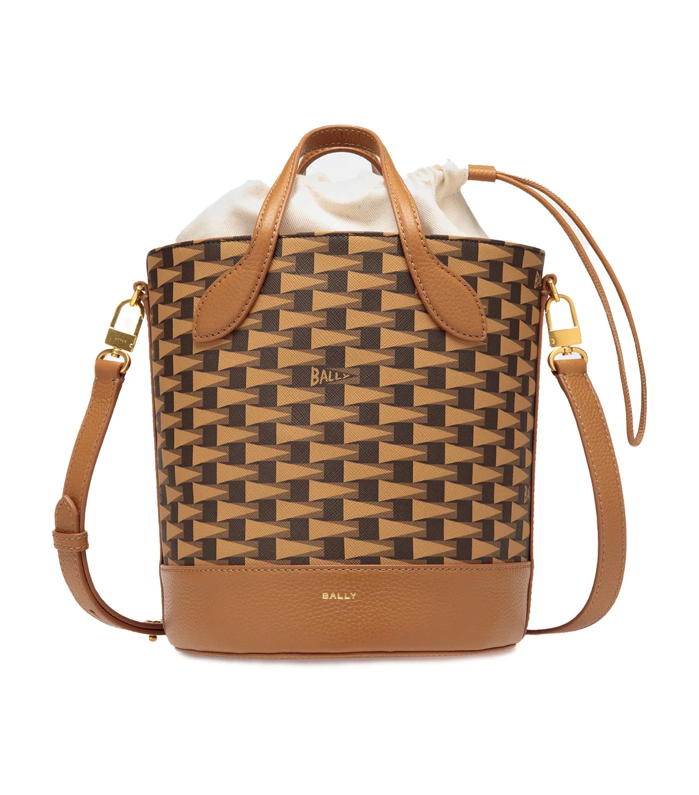 Pennant Bucket Bag Multi Brown