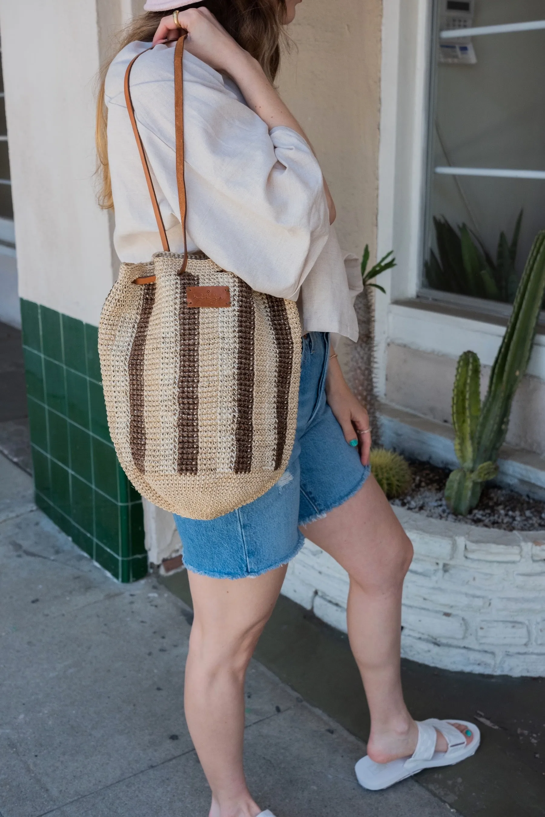 Striped Nana Bucket Bag