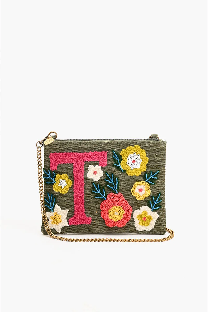 T Floral Crossbody Bag