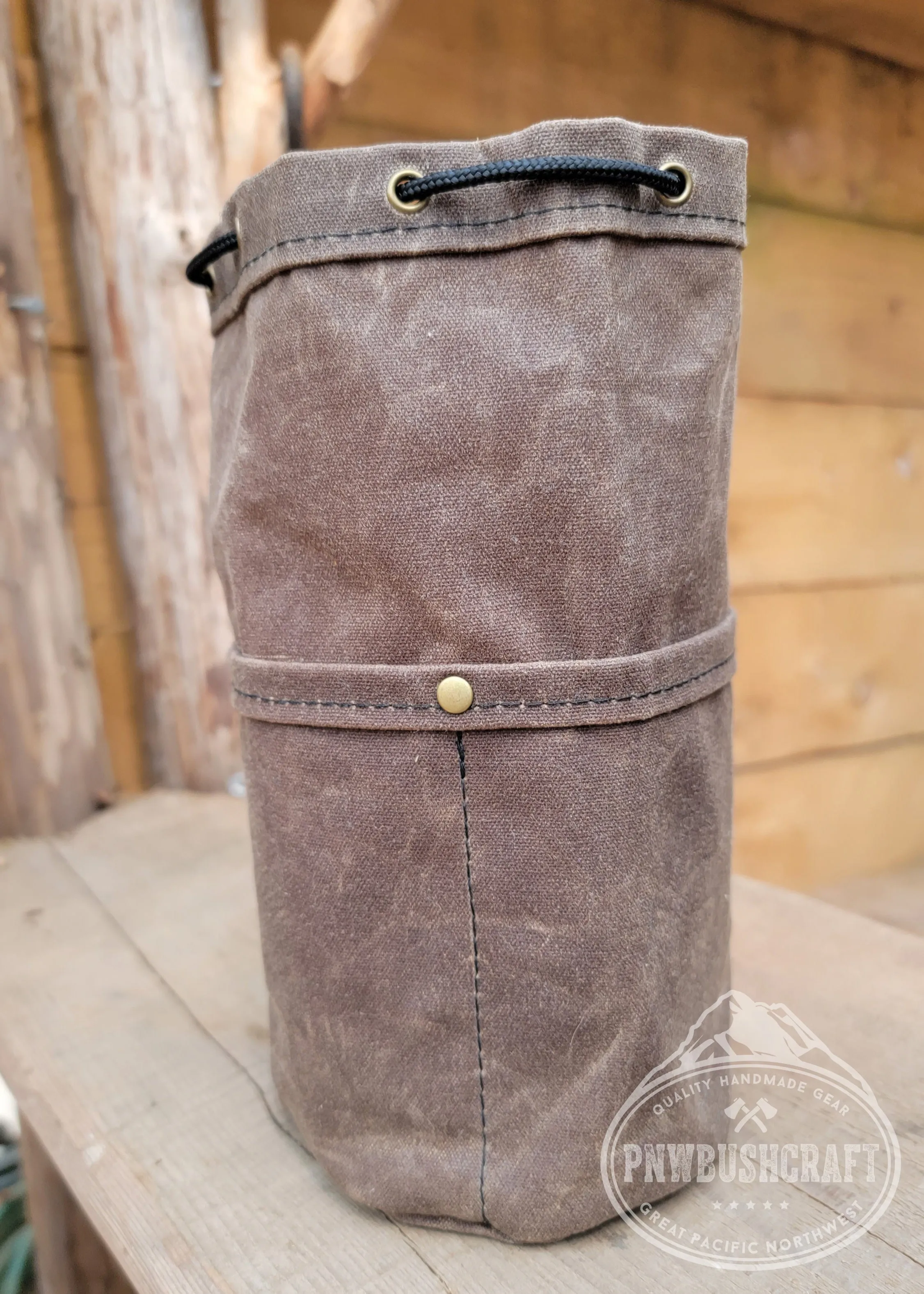 The Cedar Bucket Bag with Outside pockets Available in 5 sizes Perfect for Organizing Your Kit