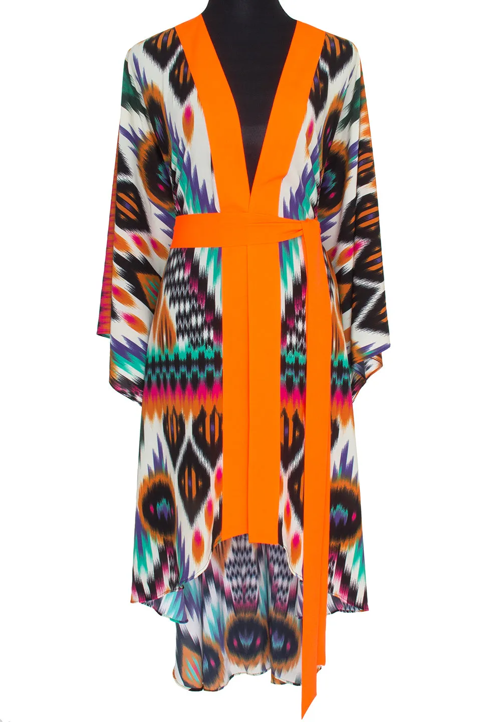 Tribal – Orange Apache Kimono Evil Eye (Neon Orange)