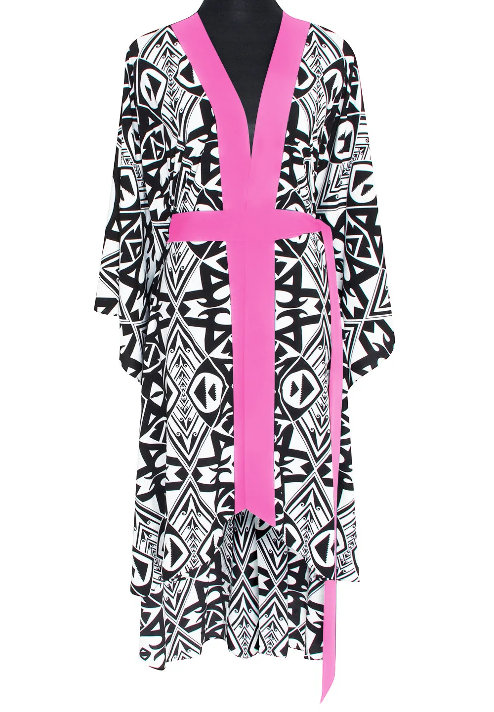 Tulum – Tribal Kimono Wings (Neon Pink)