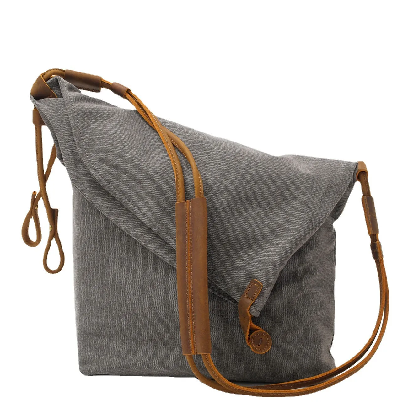 Vintage Women Crossbody Leather Canvas Bags